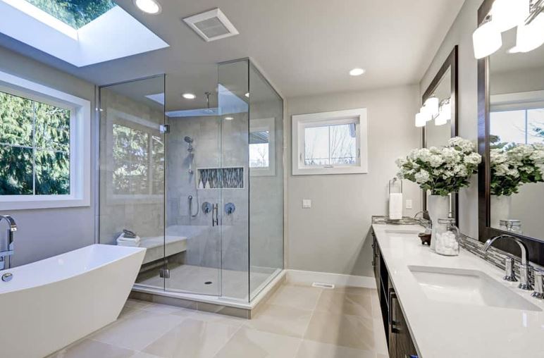An Elegant Lighting Design bathroom