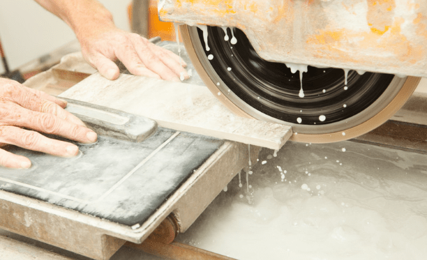How to cut tile with a wet saw